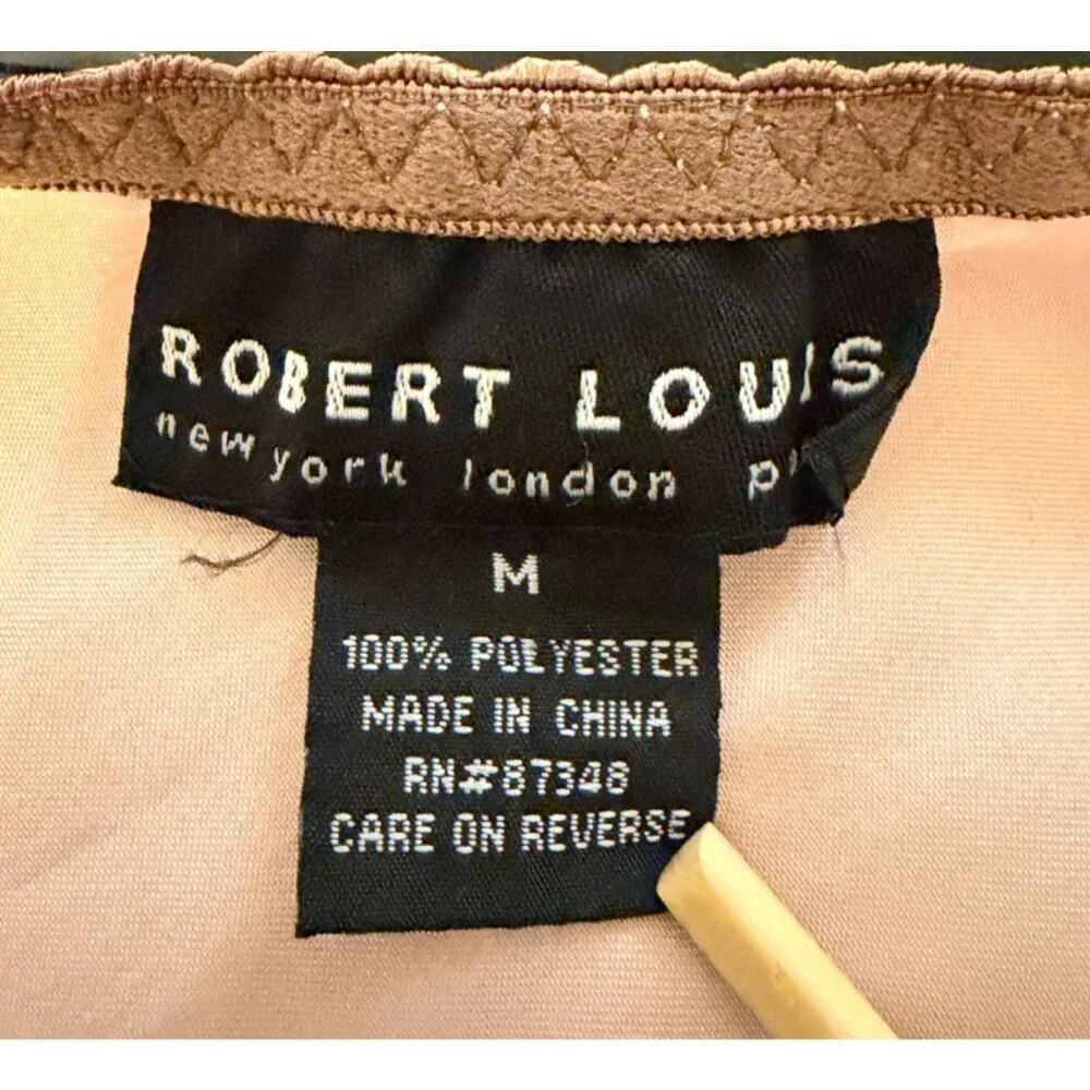 Y2K Robert Louis Slip Dress M Asymmetric Babydoll Sundress Romantic Prom Wedding - Picture 6 of 7